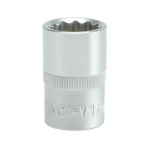 SOCKET 17MM 1/2" 12PT CV REGULAR (YT-1279)