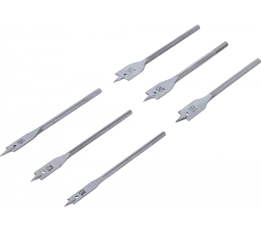 Flat Milling Drill Set | 10 - 25 mm | 6 pcs. (50796)