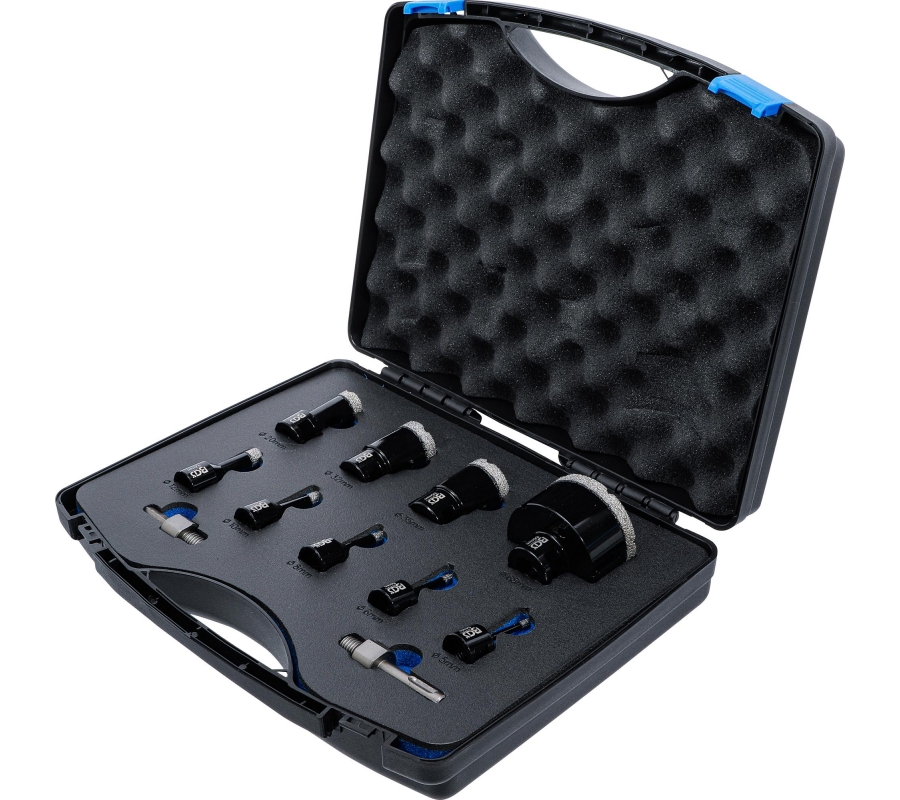 Diamond Core Drill Bit Set | 5 - 68 mm | 11 pcs. (74276)