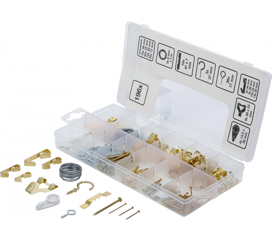 Picture Hook Assortment | 196 pcs. (88198)