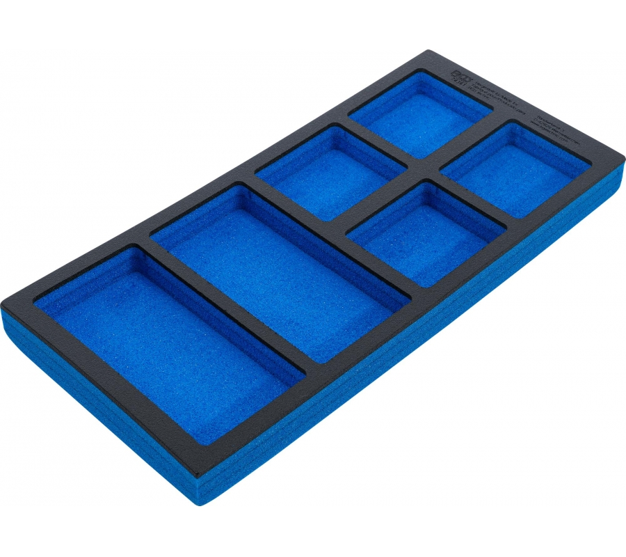 Tool Tray 1/3, empty: 6 Storage Compartments | 408 x 189 x 32 mm (74361)