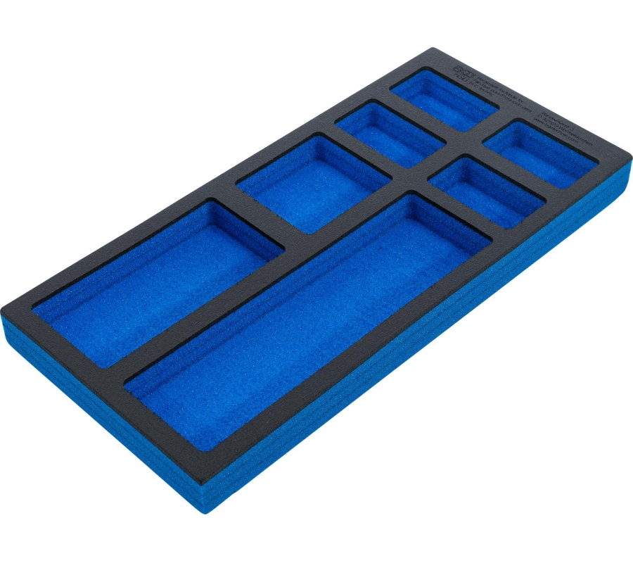 Tool Tray 1/3, empty: 7 Storage Compartments | 408 x 189 x 32 mm (74363)