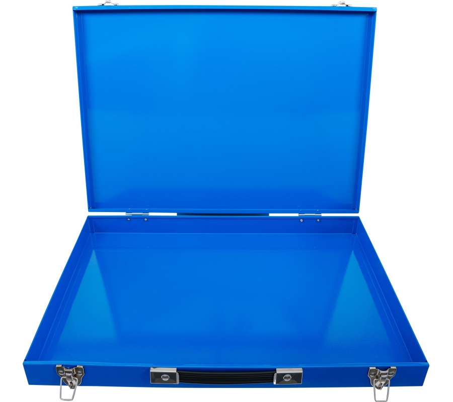 Metal Workshop Tool Case, empty | 567 x 408 x 32 mm | 3/3 BGS Tool Trays (BOX3)