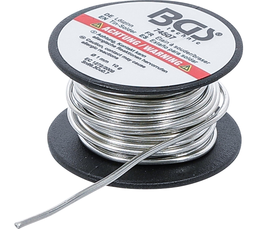 Alavas lydmetalis | Vielos ritė | be švino | Ø 1 mm | 10 g (74507)