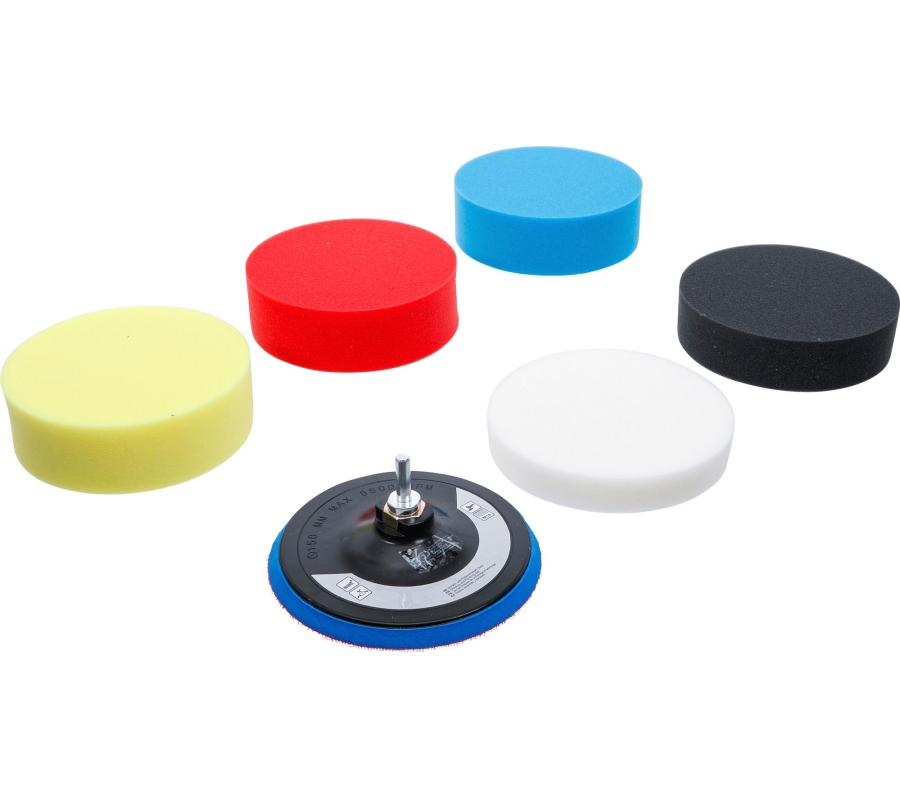 Polishing Sponge Set | Ø 150 mm | 6 pcs. (74379)