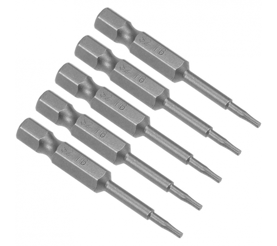 Antgalis smūginis TORX 1/4" (6.3mm), 5vnt. - T7 x 50mm(CL508007)