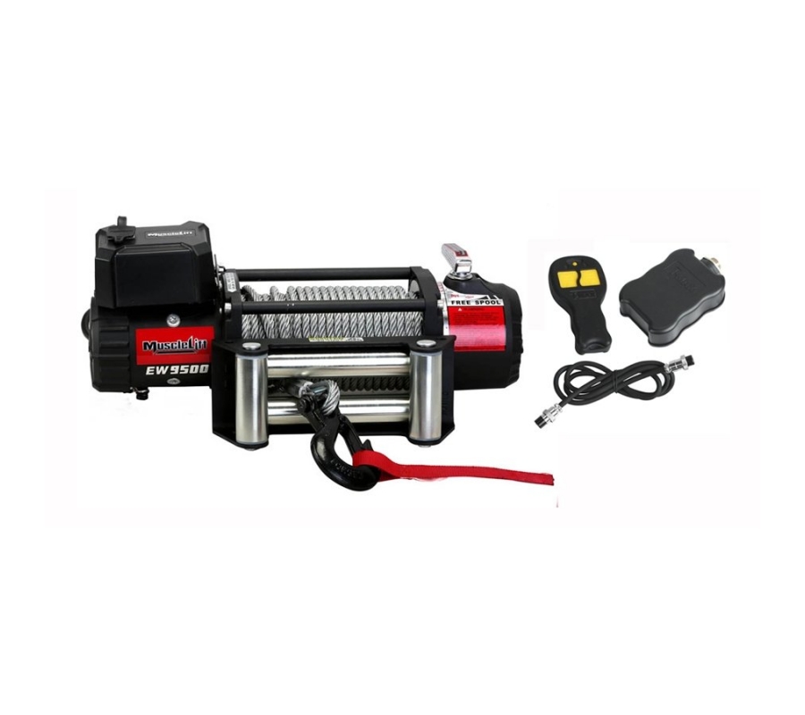 Elektrinė gervė (Muscle Lift) 12V 9500LBS/4315kg, (Radio valdymas) (EW950012MLR)
