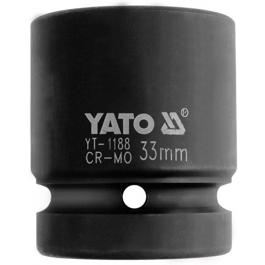 Impact Socket, Hexagon | 25 mm (1") Drive | 33 mm(YT-1188)