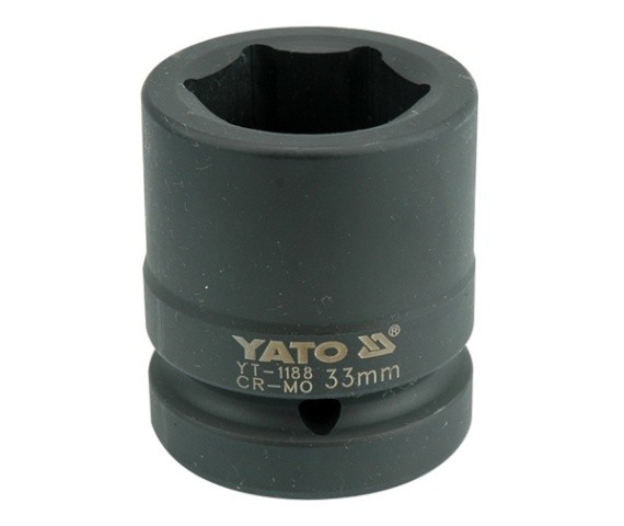 Impact Socket, Hexagon | 25 mm (1") Drive | 33 mm(YT-1188)