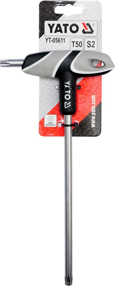 L tipo atsuktuvas TORX su rankena T50 (YT-05611)