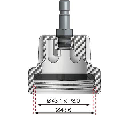 Адаптер 20 для BGS 8027, 8098 | для Saab Ecopower (8098-20)