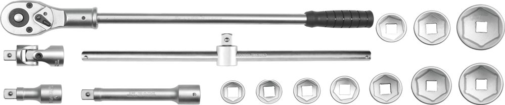 Socket Set | 30-60 mm | 15 pcs (YT-1334)