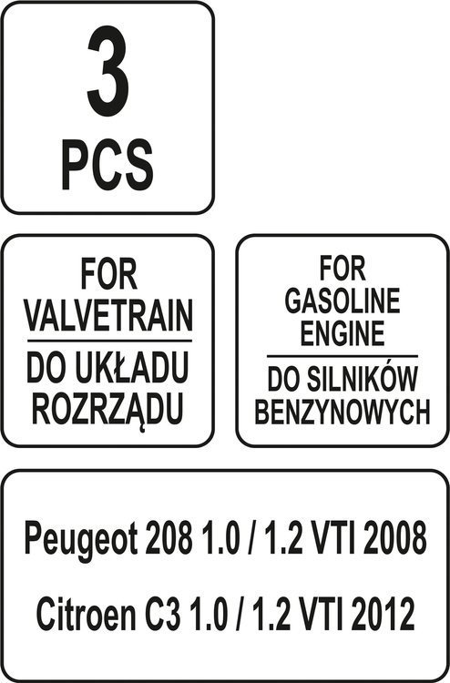 ENGINE TIMING TOOL SET PEUGEOT/CITROEN 1,0 - 1,2 VTi (YT-06023)