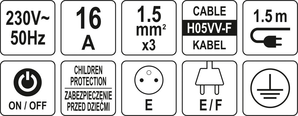 Удлинитель 3 роз. с зазем. 1,5м (72350)