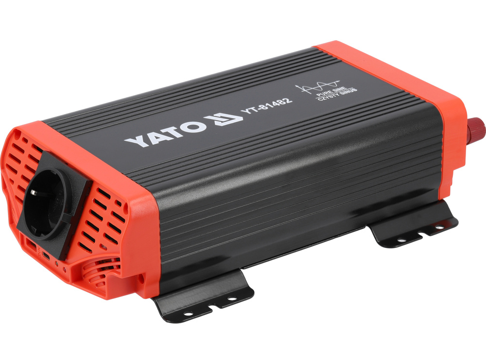 Automobilinis įtampos inverteris | grynas sinusas | 12/230V 600W (YT-81482)