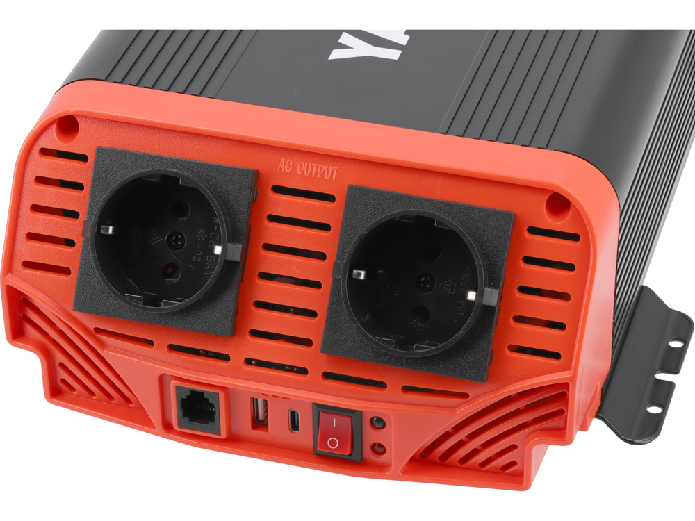 Automobilinis įtampos inverteris | grynas sinusas | 12/230V 1000W (YT-81483)
