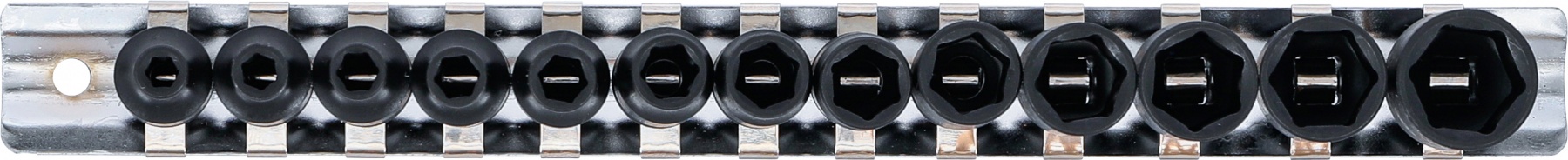 Smūginių galvučių komplektas | šešiakampės | 6,3 mm (1/4") | 4 - 14 mm | 13 vnt. (5296)