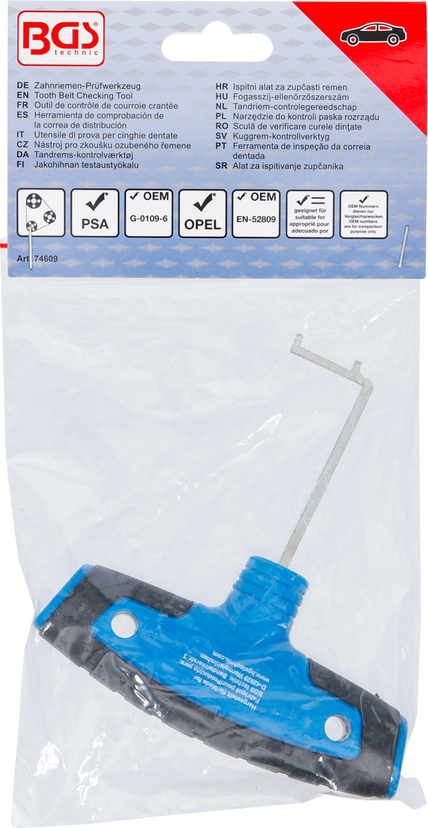 Timing Belt Checking Tool | for 1.0 L and 1.2 L PSA Engines (74609)