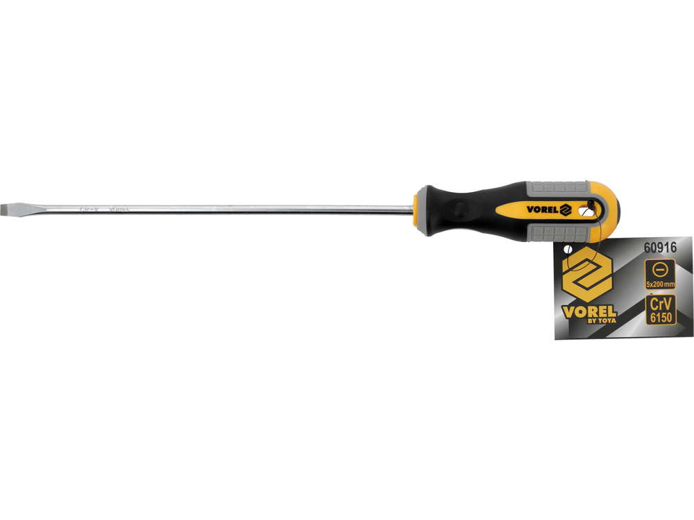 SLOTTED SCREWDRIVER 5x200MM (60916)