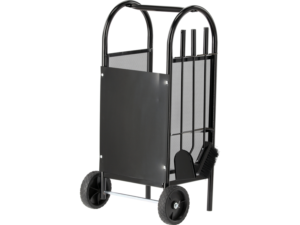 Malkų stovas su židinio aksesuarais / vežimėlis iki 20 kg | 810 x 420 x 360 mm (33330)