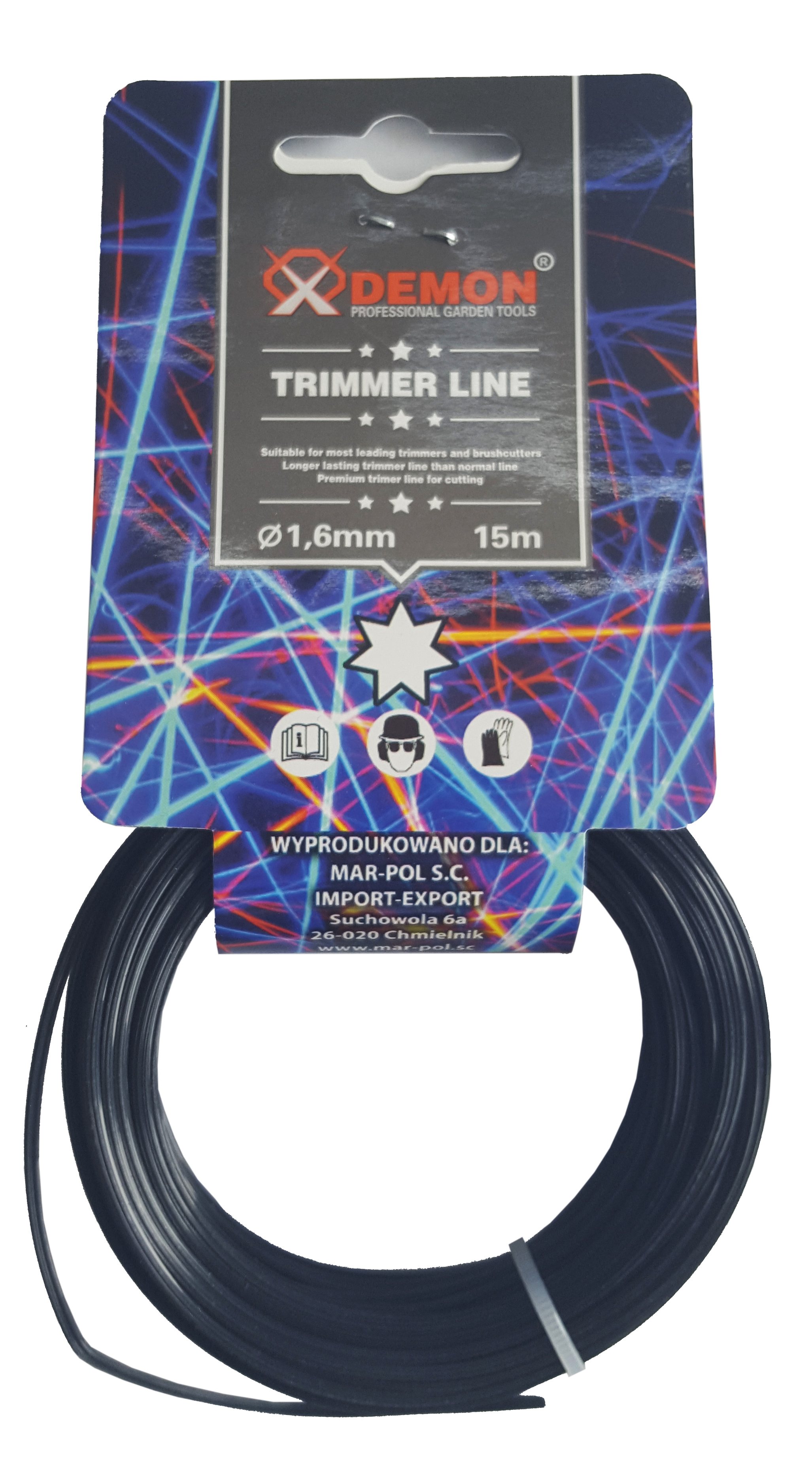 Trimmer line Ø 1.6mm*15m (black) (M83080)