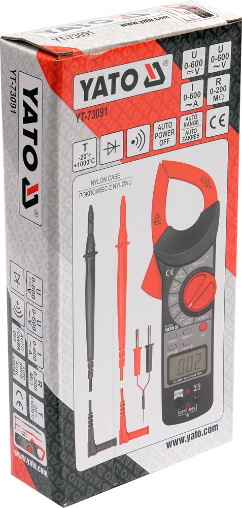 Digital Clamp Meter  AC/DC, 600V (YT-73091)