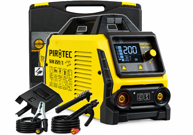 Сварочный аппарат PIROTEC SIM 221/1 MMA TIG Lift 200A IGBT LCD SYNERGIA (SIM221/1)