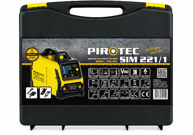Сварочный аппарат PIROTEC SIM 221/1 MMA TIG Lift 200A IGBT LCD SYNERGIA (SIM221/1)