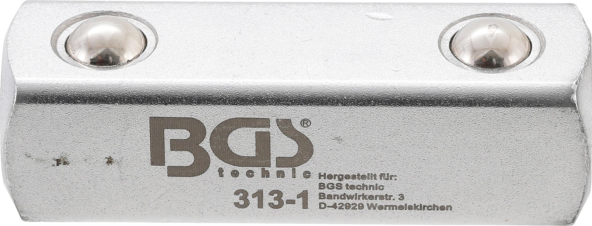 Adapteris | išorinis kvadratas 12,5 mm (1/2") | BGS 312 (313-1)