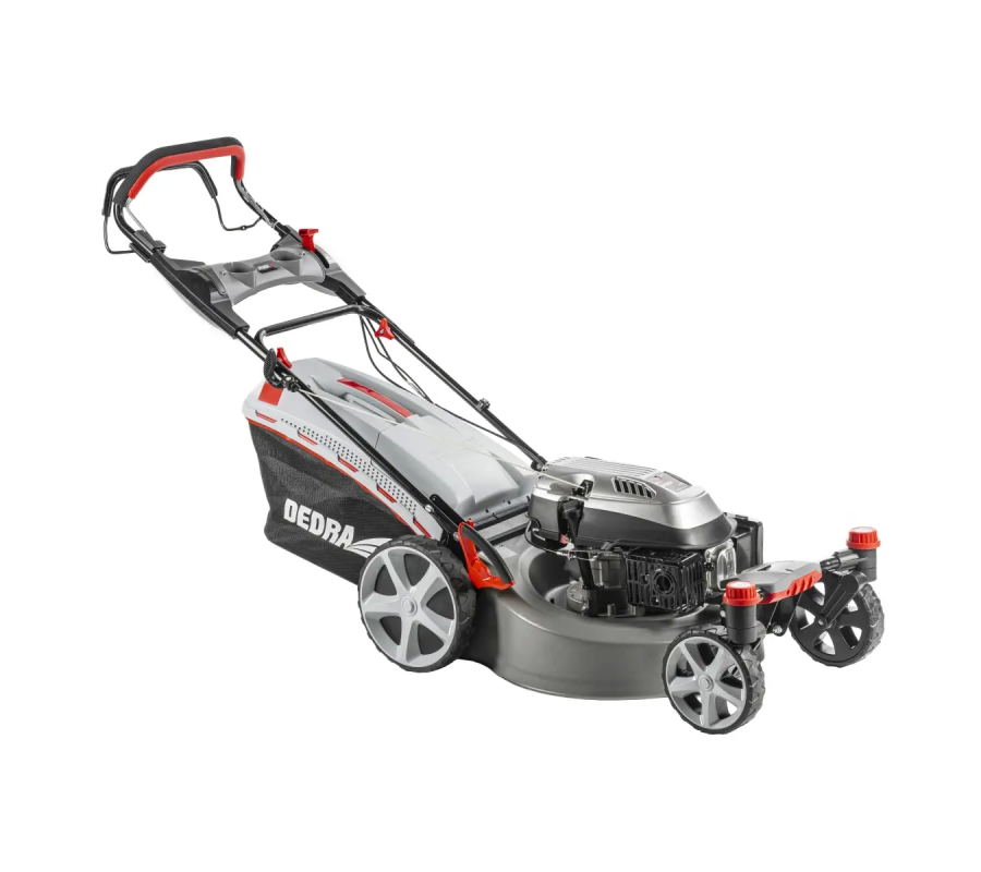Benzininis vejapjovė su pavara ir pjovimo greičio reguliavimu, sukami ratai GARDEN DEDRA DED8727-51C 4,2kW, 196cm3, pjovimo plotis 51cm