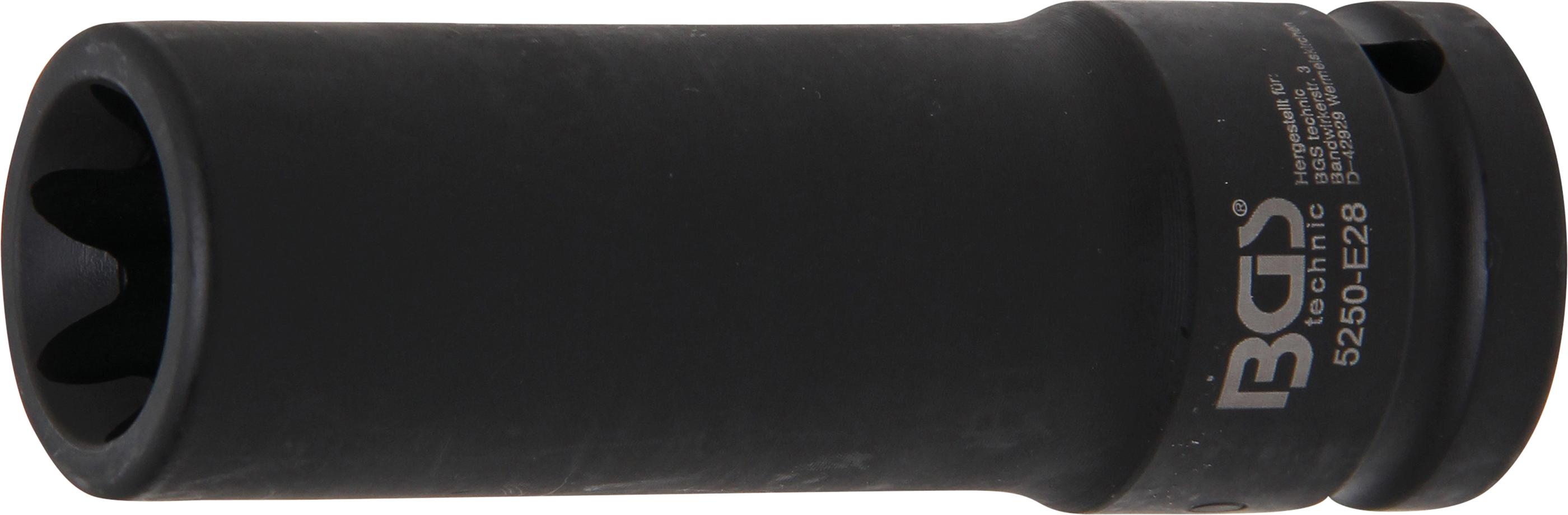 Ударная головка E-Type, глубокая | 20-мм (3/4") привод | E28 (5250-E28)