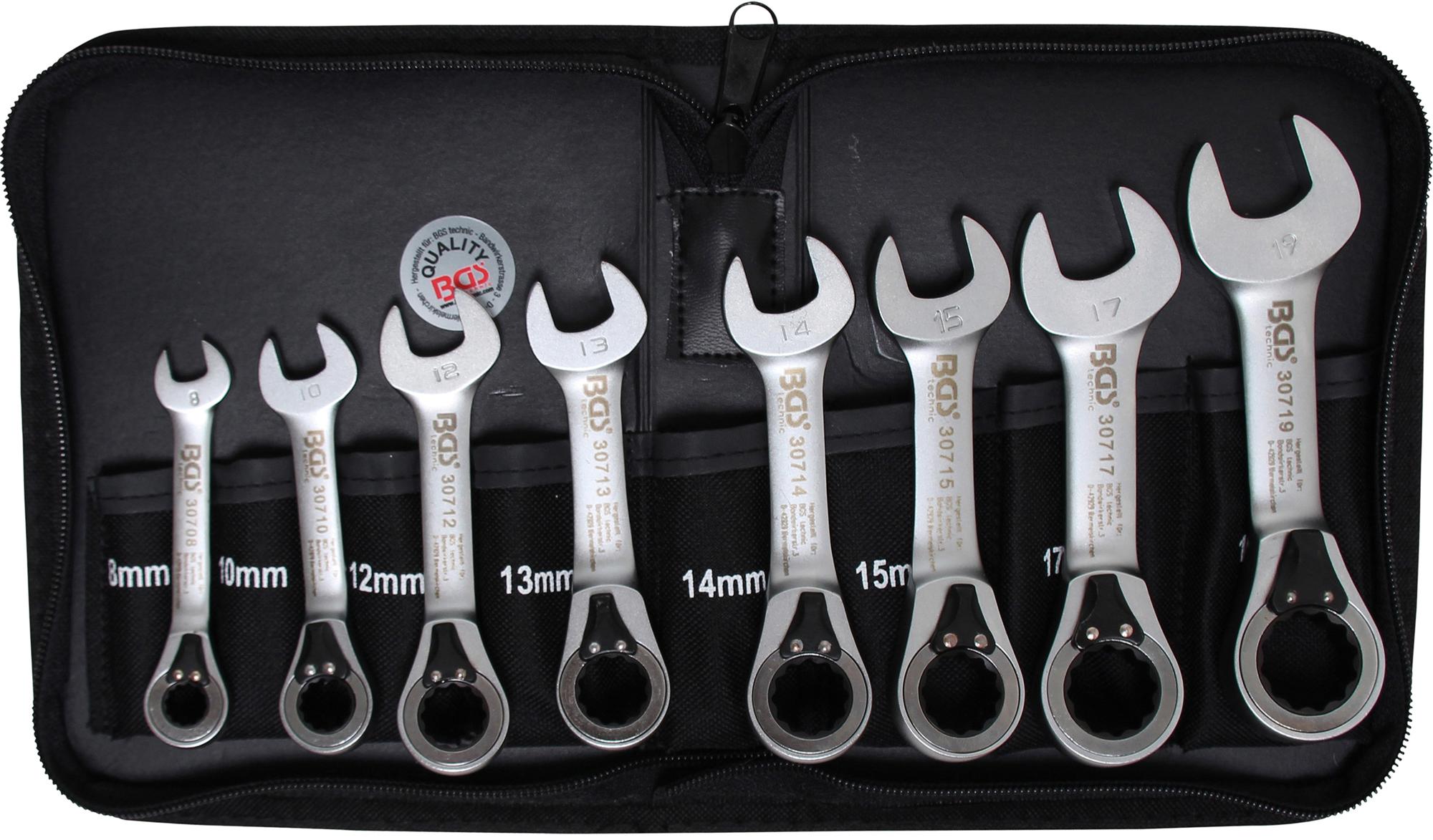 Ratchet Wrench Set | reversible | 8 - 19 mm | 8 pcs. (30720)