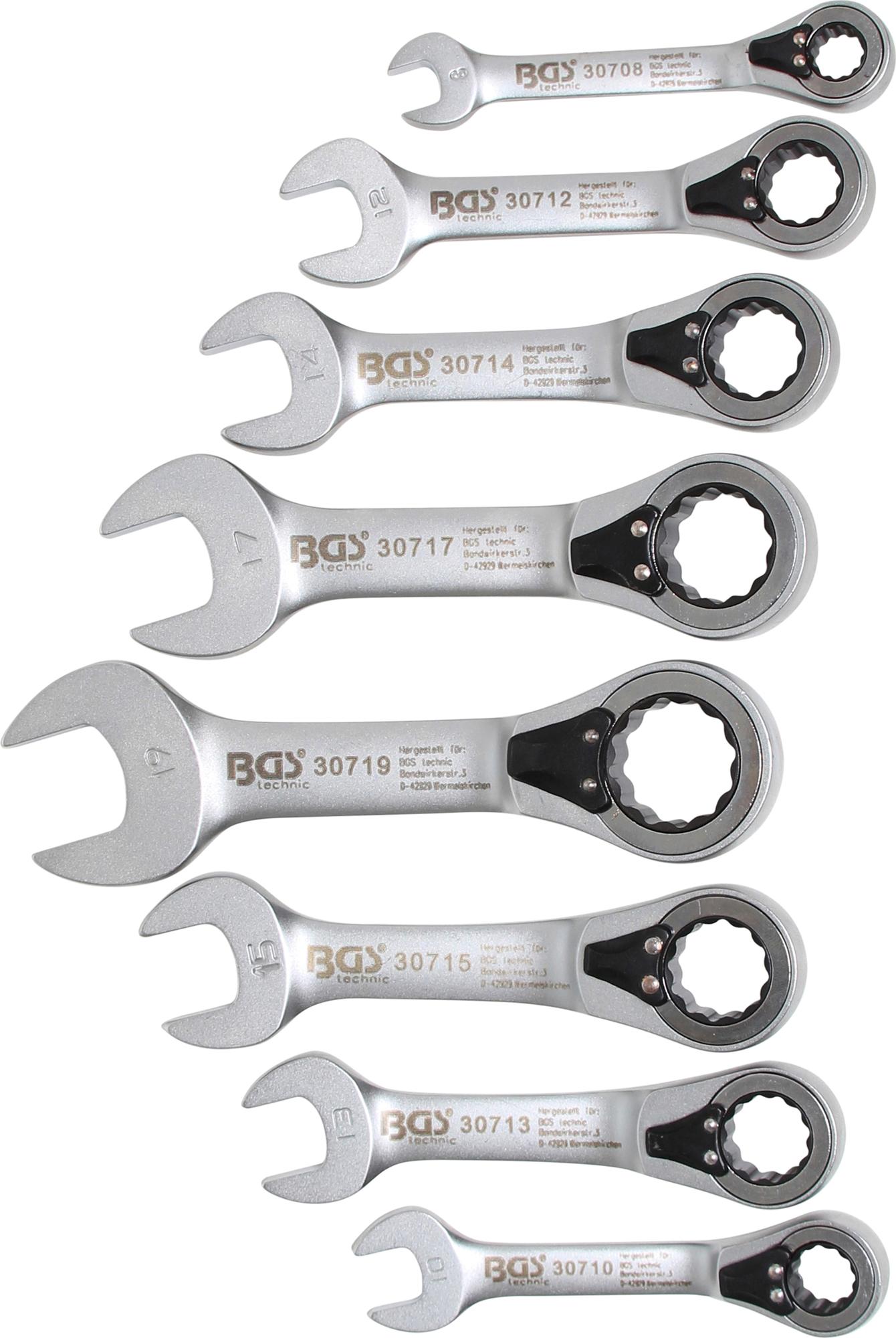 Ratchet Wrench Set | reversible | 8 - 19 mm | 8 pcs. (30720)