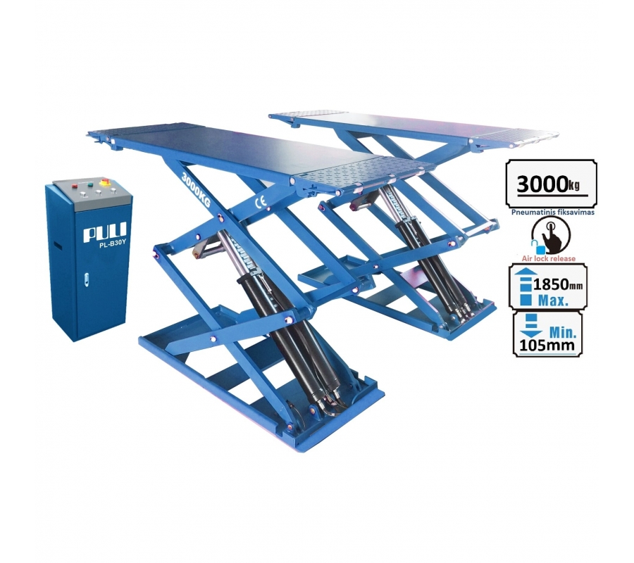 Scissor hydraulic lift, 3t, 380V (PLB30Y)