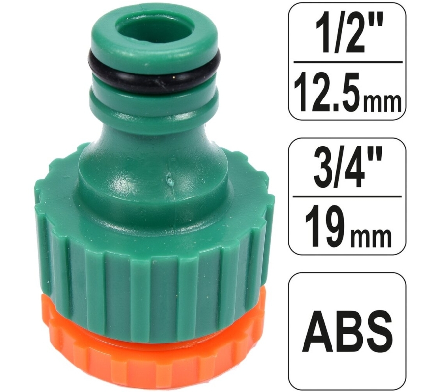 Snap-in tap adaptor 1/2"-3/4" (internal thread) (89017)