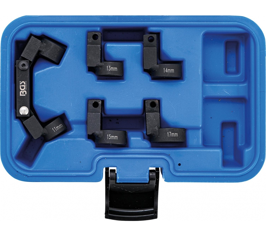 Pipe Line Wrench Set | flexible | 5 changeable heads | 10 mm (3/8") Drive | 11 - 17 mm (6895)