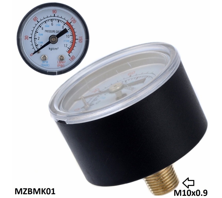 Pressure gauge. Spare part - Ø40mm, BM&FL 0-8b(MZBMK01)