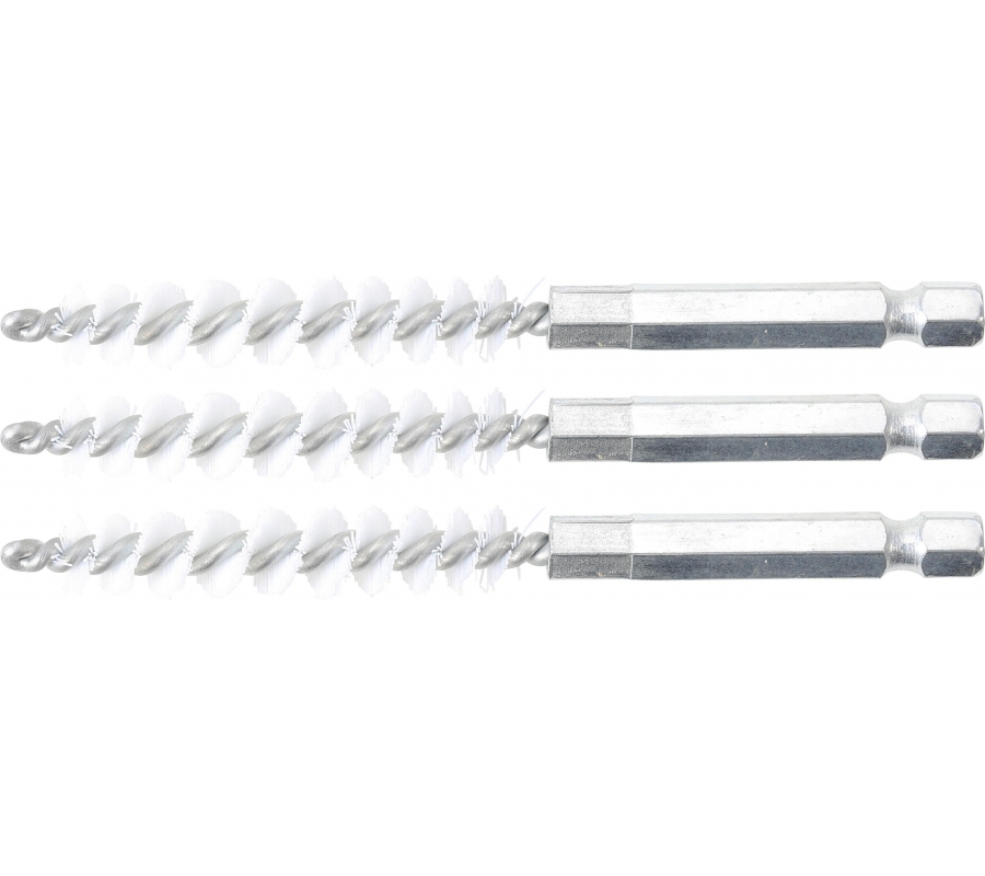 Nailono šepečiai vamzdeliams | 8 mm | 6,3 mm (1/4") | 3 vnt. (3078-8-N)