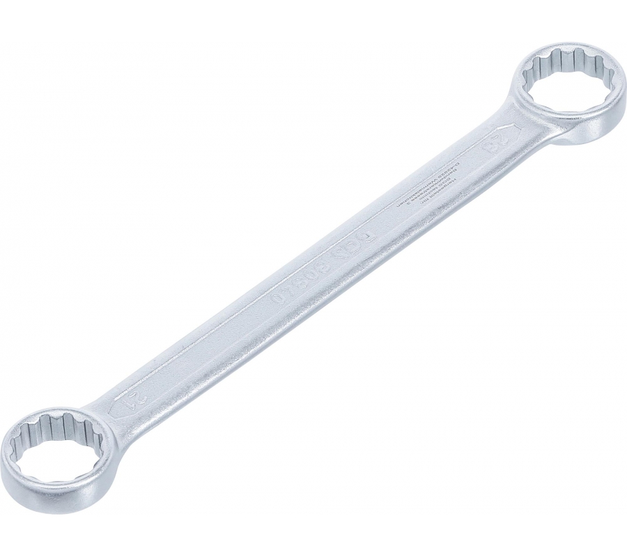 Raktas kilpinis dvipusis tiesus plokščias | 21 x 23 mm (30340B)