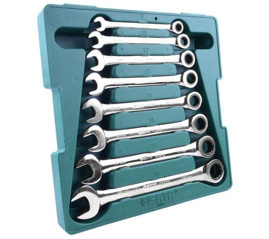 Combination gear wrenches set 8pcs (8-19mm) (S08008)