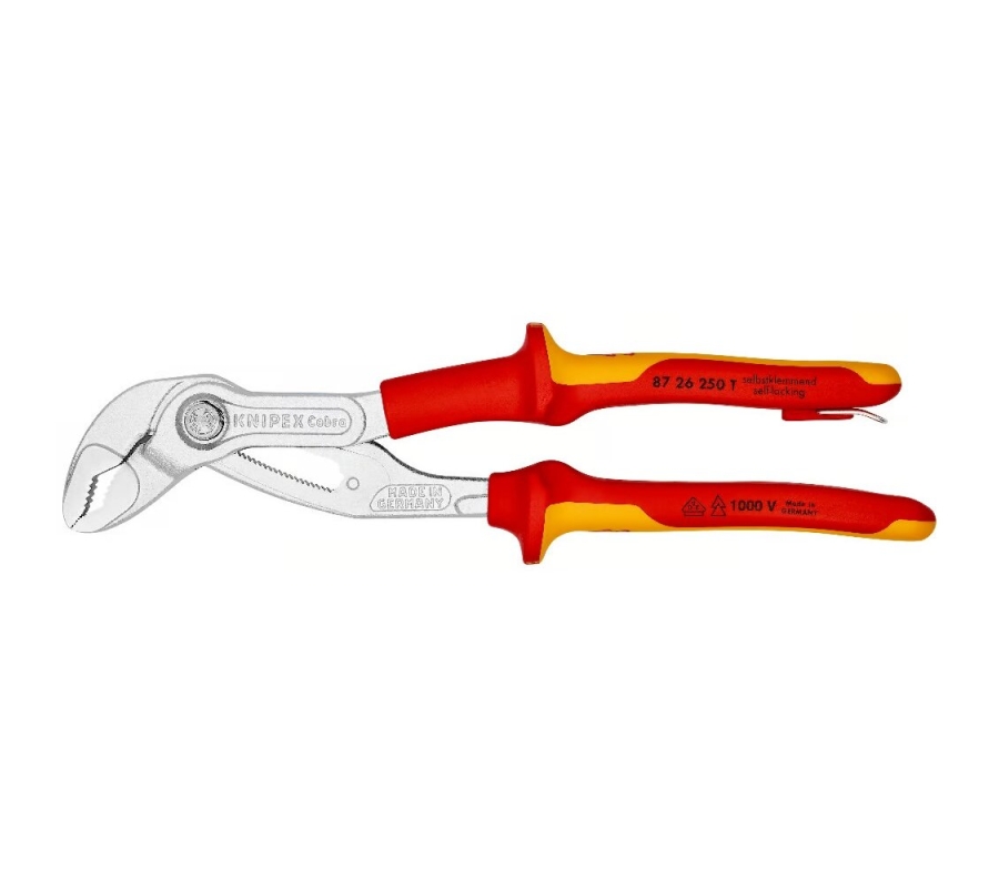 Santechninės replės 250mm VDE KNIPEX Cobra (8726250T)