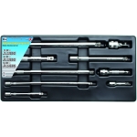 "Wobble" Extension Bar Set | 6.3 mm (1/4") / 10 mm (3/8") / 12.5 mm (1/2") | 9 pcs. (6113)