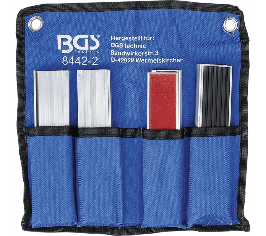 Bench Vice Jaw Protector Set | Aluminium | 150 mm | 8 pcs. (8442-2)
