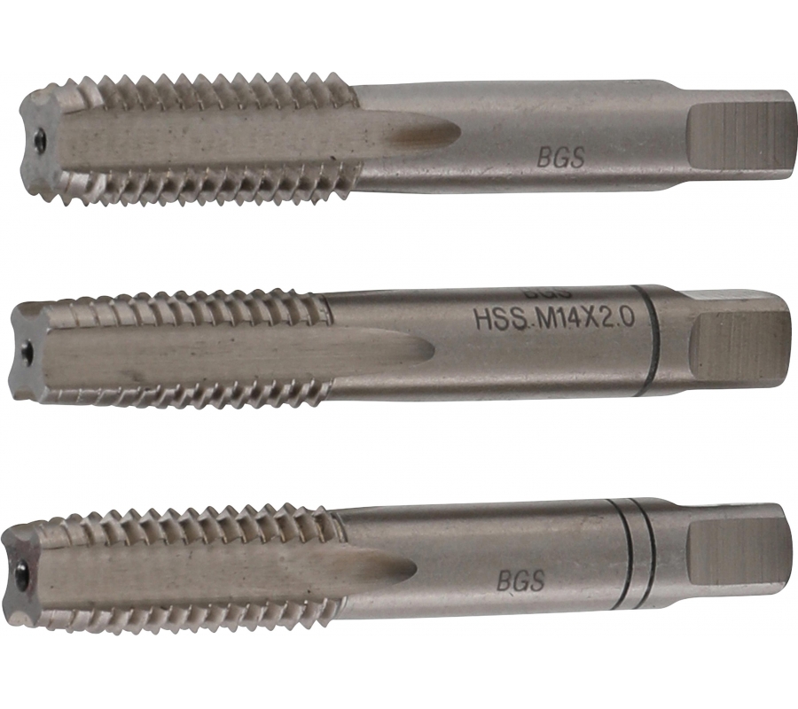 Sriegikliai | pirmas / vidurinis / galutinis sriegimas | M14 x 2.0 | 3 vnt. (927)