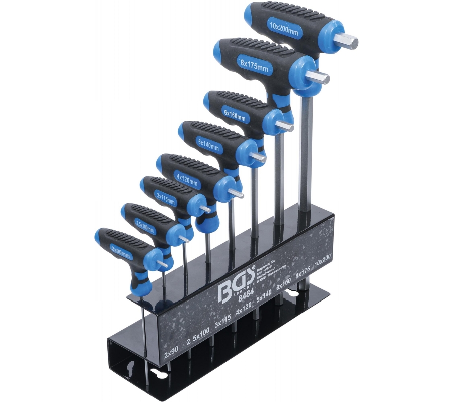 T-Handle Spanner Set | internal Hexagon 2 - 10 mm | 8 pcs. (8484)
