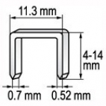 Kabės 6 mm | 0.7x11.2 | 1000 vnt. (YT-7051)