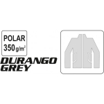 POLAR FLEECE JACKET GREY SIZE XXL "DURANGO" (YT-80369)