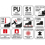 MIDDLE-CUT SAFETY SHOES S1 S.39 "TRAT" (YT-80733)