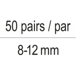 Ausų kamšteliai silikoniniai 22dB (50 porų) (YT-7454)