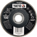 Šlifavimo diskas lapelinis plokščios formos 125mm P36 (YT-83271)